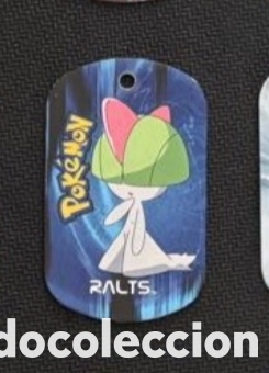 Coleccionismo Cromos antiguos: Ralts metal tags 2006 nintendo chapa pokemon