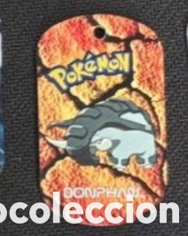 Coleccionismo Cromos antiguos: Donphal metal tags 2006 nintendo chapa pokemon