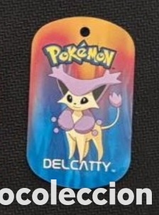 Coleccionismo Cromos antiguos: Delcatty metal tags 2006 nintendo chapa pokemon
