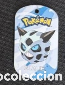 Coleccionismo Cromos antiguos: Glalie metal tags 2006 nintendo chapa pokemon