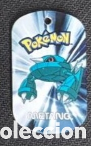 Coleccionismo Cromos antiguos: Metang metal tags 2006 nintendo chapa pokemon