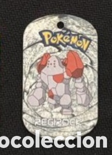 Coleccionismo Cromos antiguos: Regirock metal tags 2006 nintendo chapa pokemon