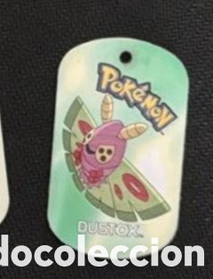 Coleccionismo Cromos antiguos: Dustox metal tags 2006 nintendo chapa pokemon