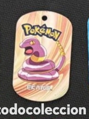 Coleccionismo Cromos antiguos: Ekans metal tags 2006 nintendo chapa pokemon