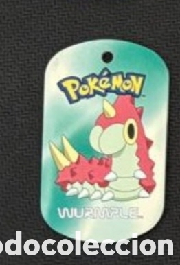 Coleccionismo Cromos antiguos: Wurmple metal tags 2006 nintendo chapa pokemon