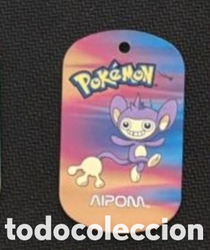 Coleccionismo Cromos antiguos: Aipom metal tags 2006 nintendo chapa pokemon