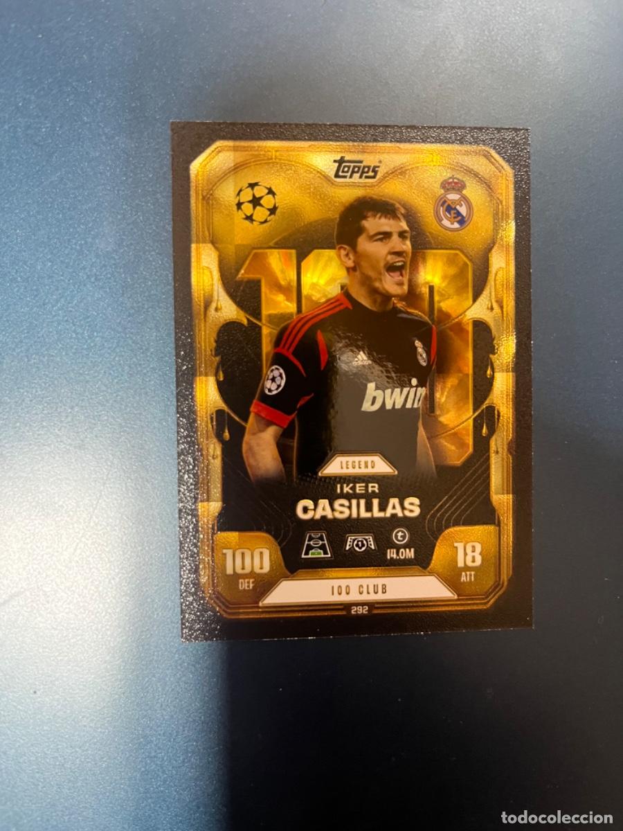 Coleccionismo Cromos antiguos: 292 casillas Real Madrid legend 100 club match attax extra 25-26