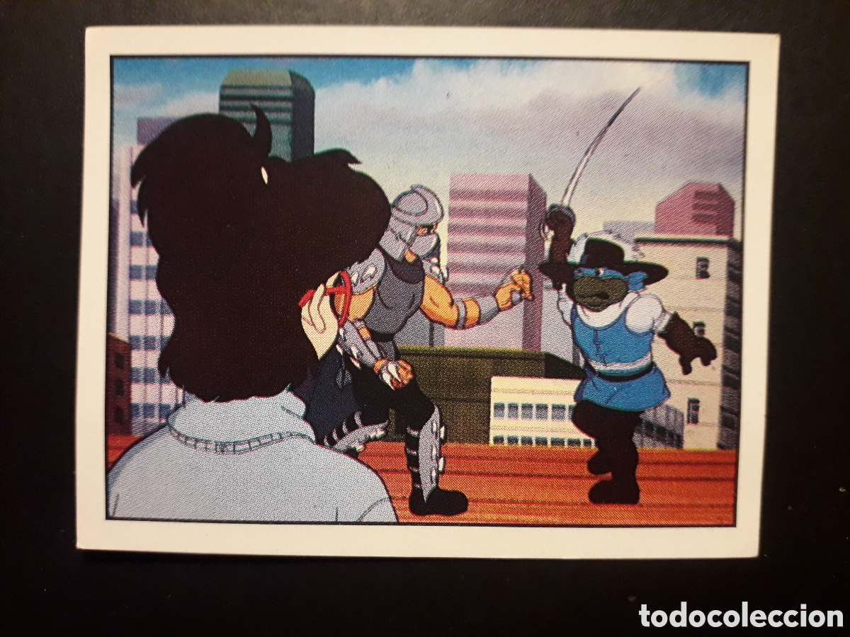 Coleccionismo Cromos antiguos: TORTUGAS NINJA, TURTLES TEENAGE HERO, PANINI 1990 N&deg; 239 SIN PEGAR PEDIDO M&Iacute;NIMO 3&euro;