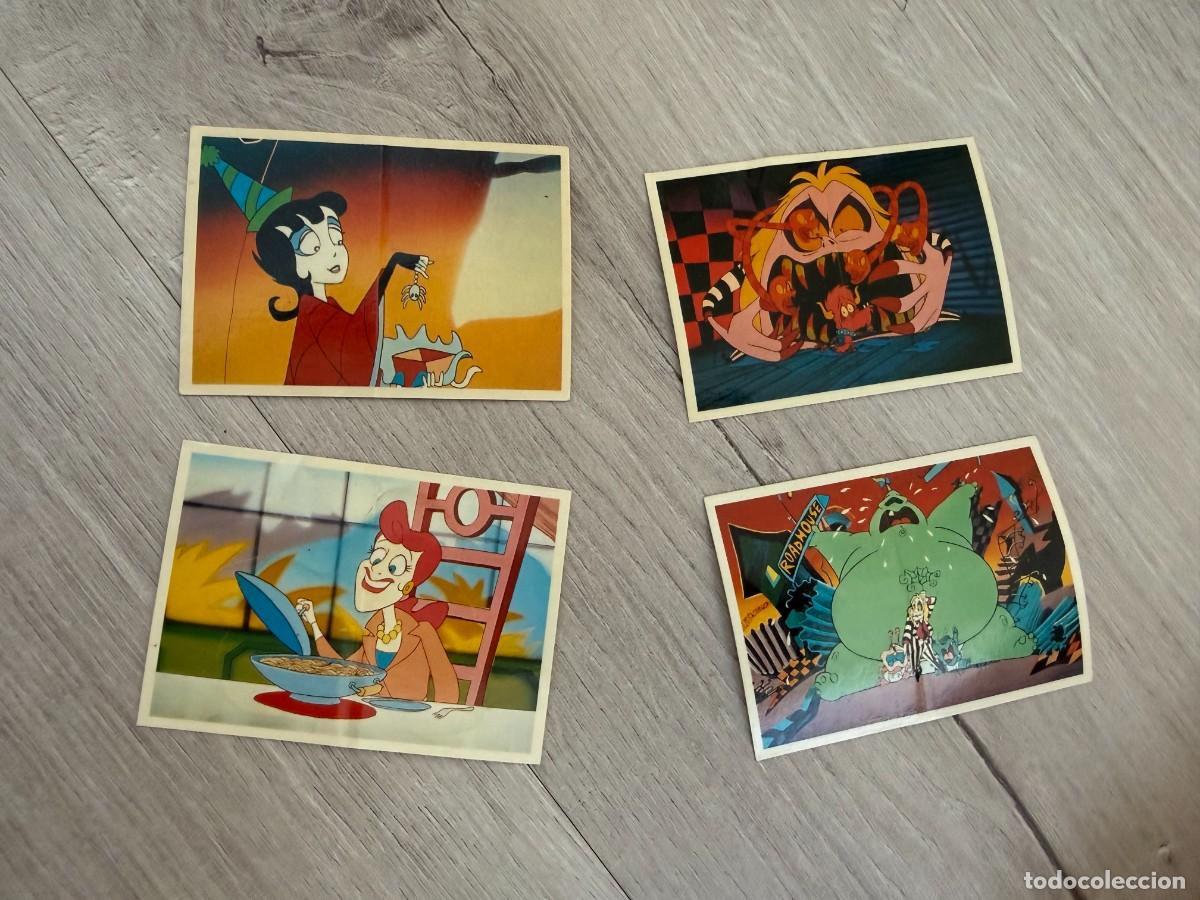 Coleccionismo Cromos antiguos: 4 cromos Beetlejuice de Panrico