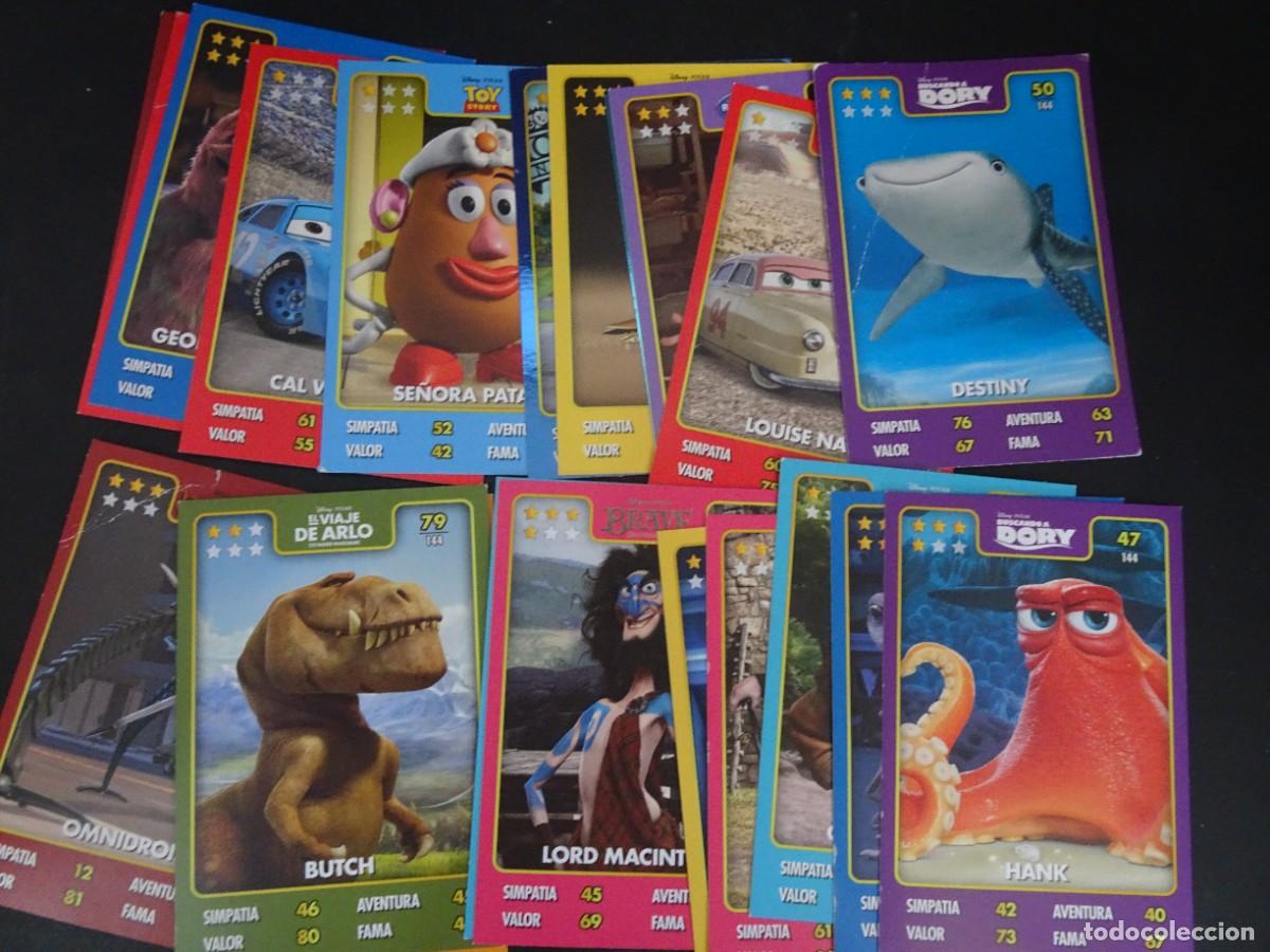 Coleccionismo Cromos antiguos: LOTE DE 20 CROMOS CARTAS PIXAR ALL STARS, VER FOTOS