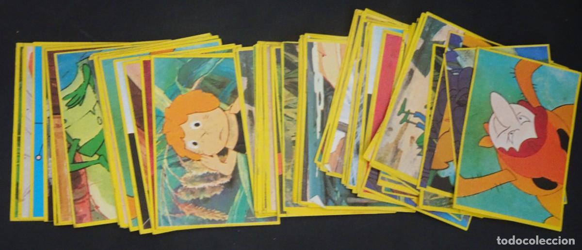 Coleccionismo Cromos antiguos: LOTE DE 80 ANTIGUOS CROMOS LAS AVENTURAS DE LA ABEJA MAYA ,ALGUNOS REPETIDOS, VER FOTOS