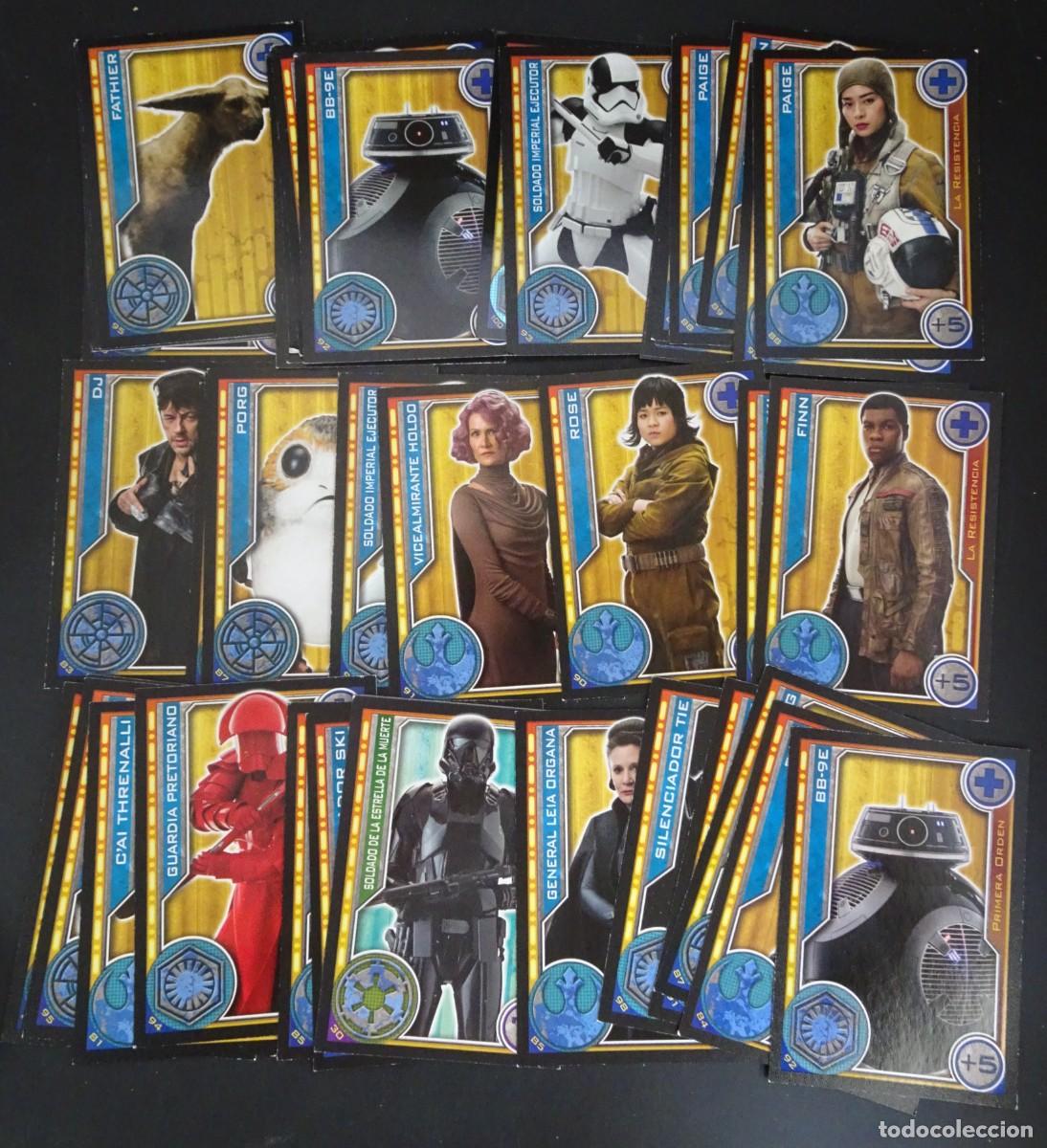 Collezionismo Figurine antiche: LOTE DE 45 ANTIGUOS CROMOS CARDS TOPPS , STAR WARS, VER FOTOS