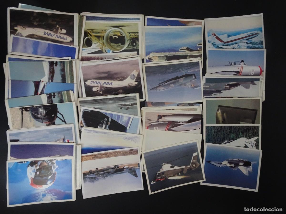 Coleccionismo Cromos antiguos: LOTE DE 90 ANTIGUOS CROMOS AVIONES , PANINI, VER FOTOS