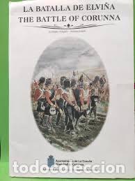 Coleccionismo Cromos antiguos: La batalla de Elvi&ntilde;a. Grabados antiguos. Ayto de La Coru&ntilde;a