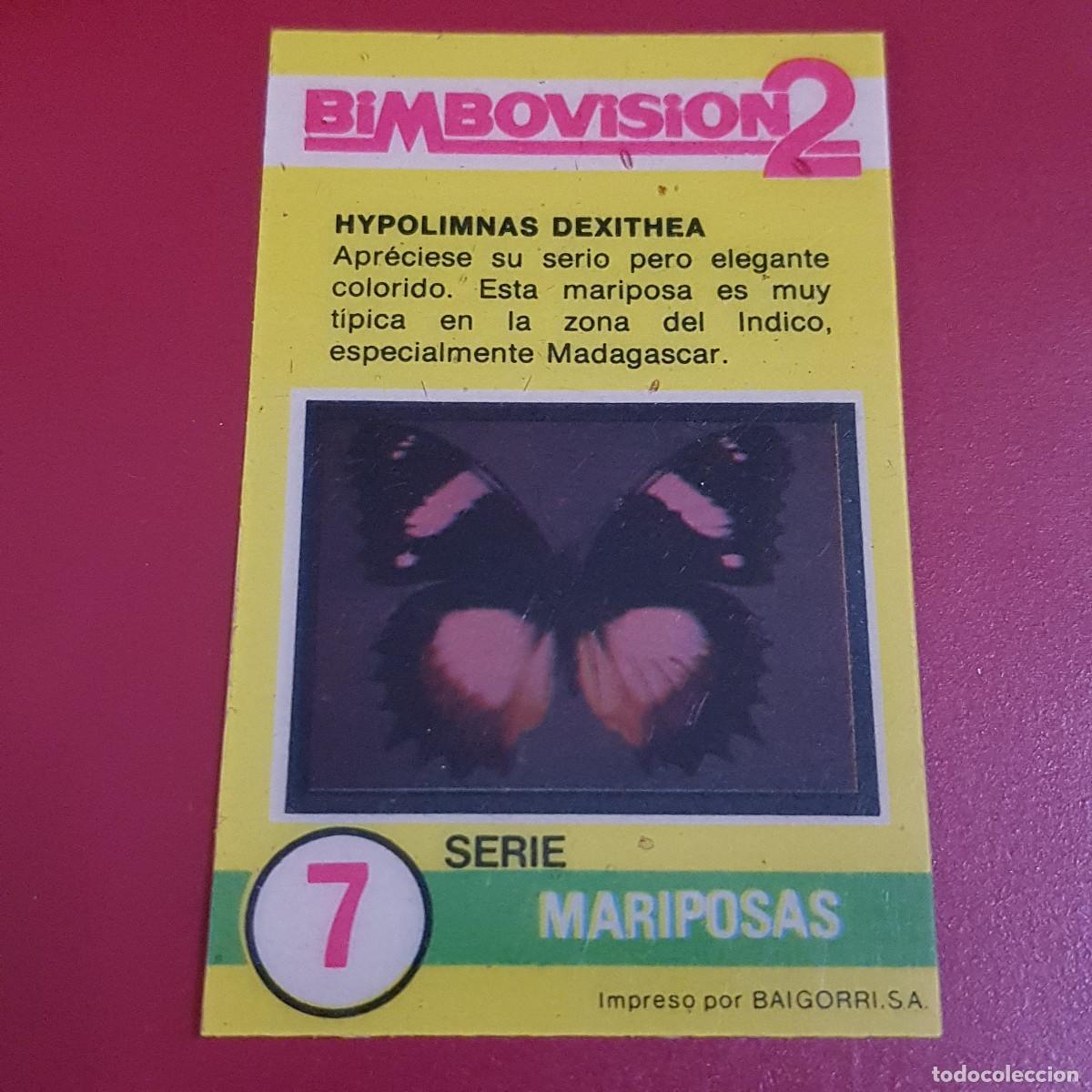Coleccionismo Cromos antiguos: BIMBO - BIMBOVISION 2 - MARIPOSAS 7 HYPOLIMNAS DEXITHEA