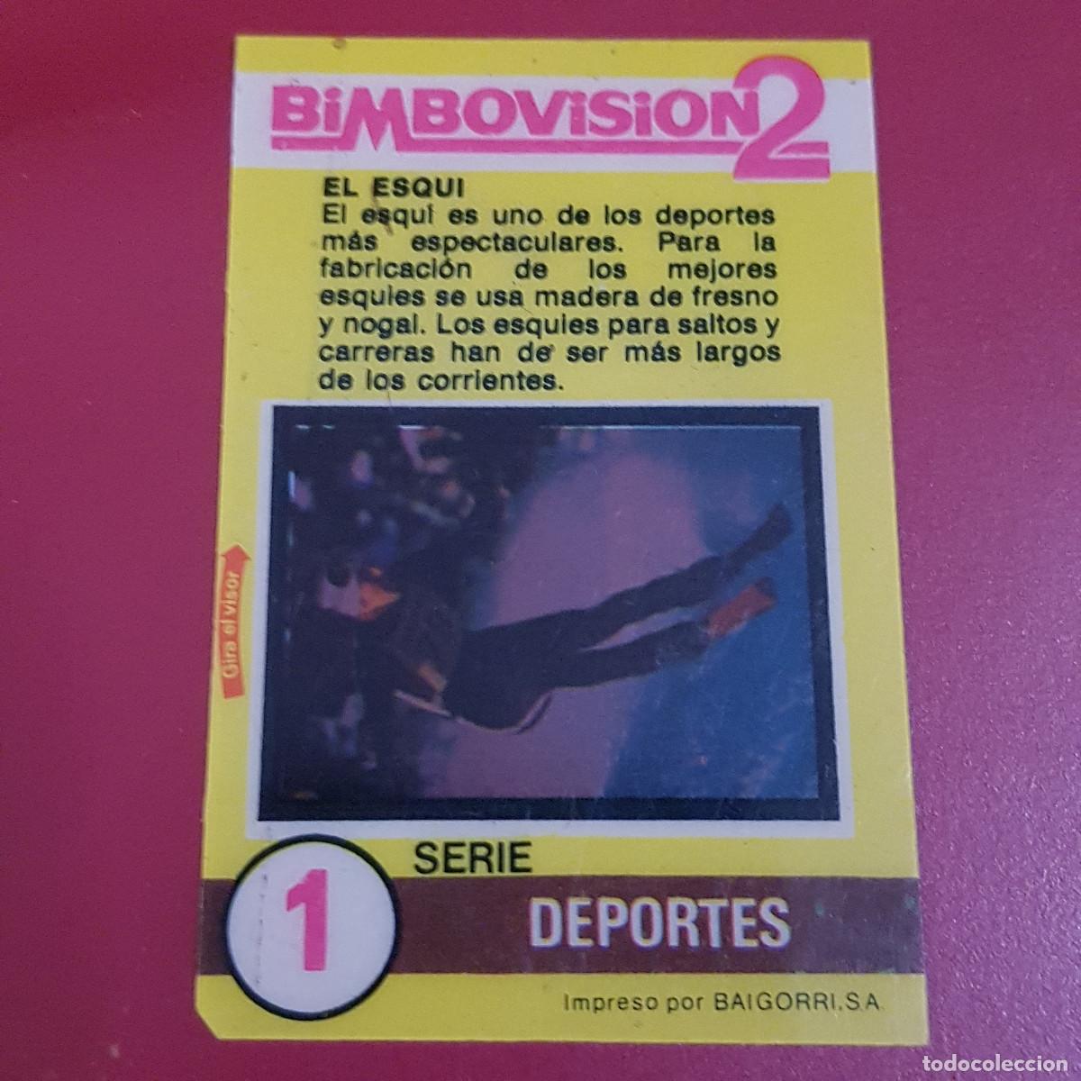 Coleccionismo Cromos antiguos: BIMBO - BIMBOVISION 2 - DEPORTES 1 EL ESQUI