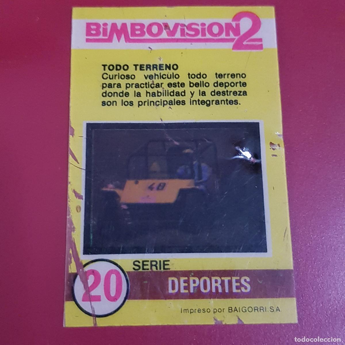 Coleccionismo Cromos antiguos: BIMBO - BIMBOVISION 2 - DEPORTES 20 TODO TERRENO