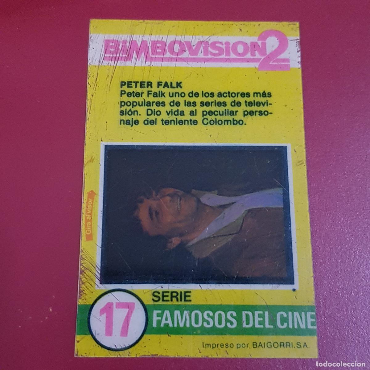 Coleccionismo Cromos antiguos: BIMBO - BIMBOVISION 2 - FAMOSOS DEL CINE 17 PETER FALK
