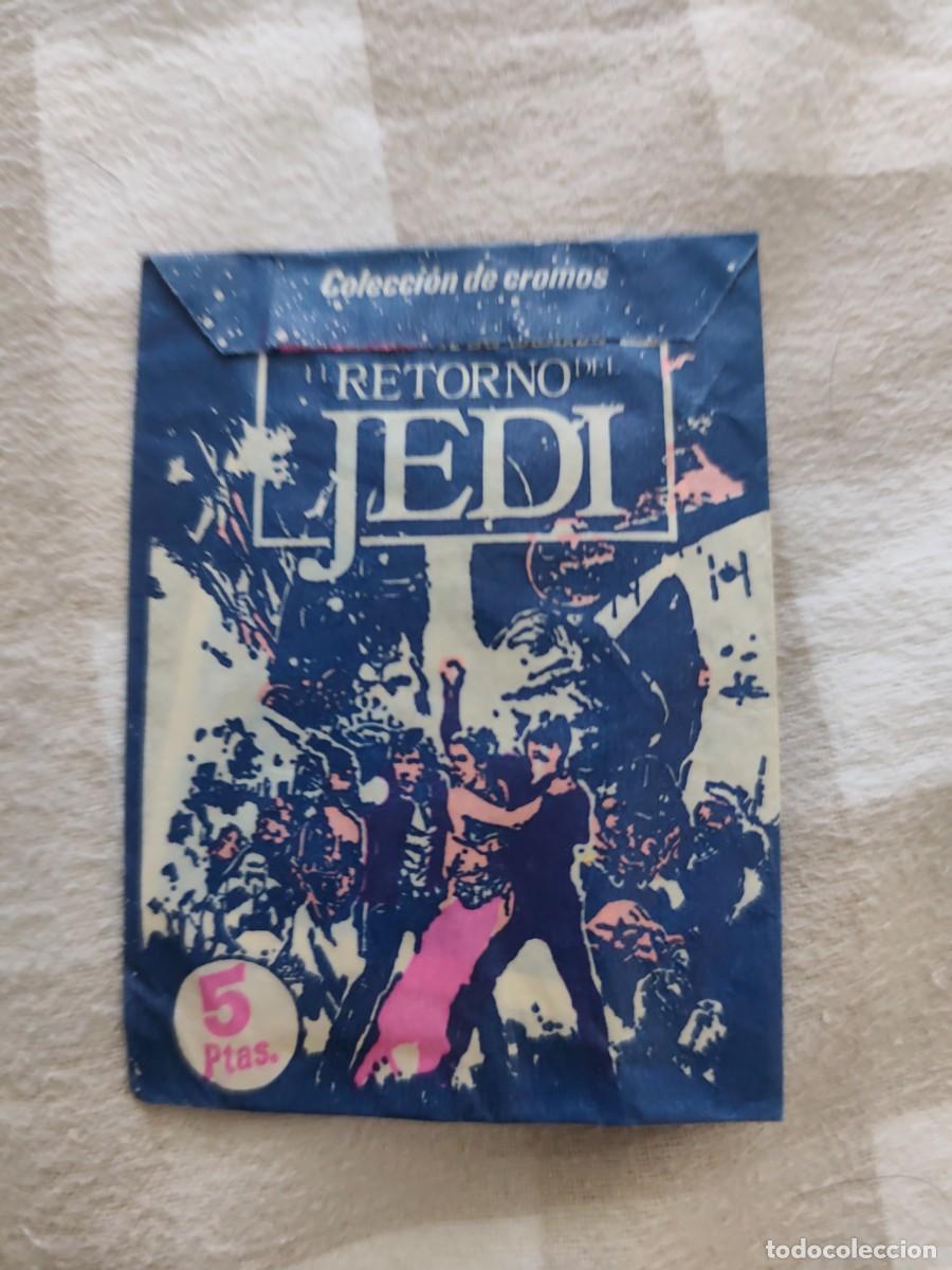 Coleccionismo Cromos antiguos: Star wars, sobre cromos sin abrir el retorno del Jedi 1983 pacosa dos