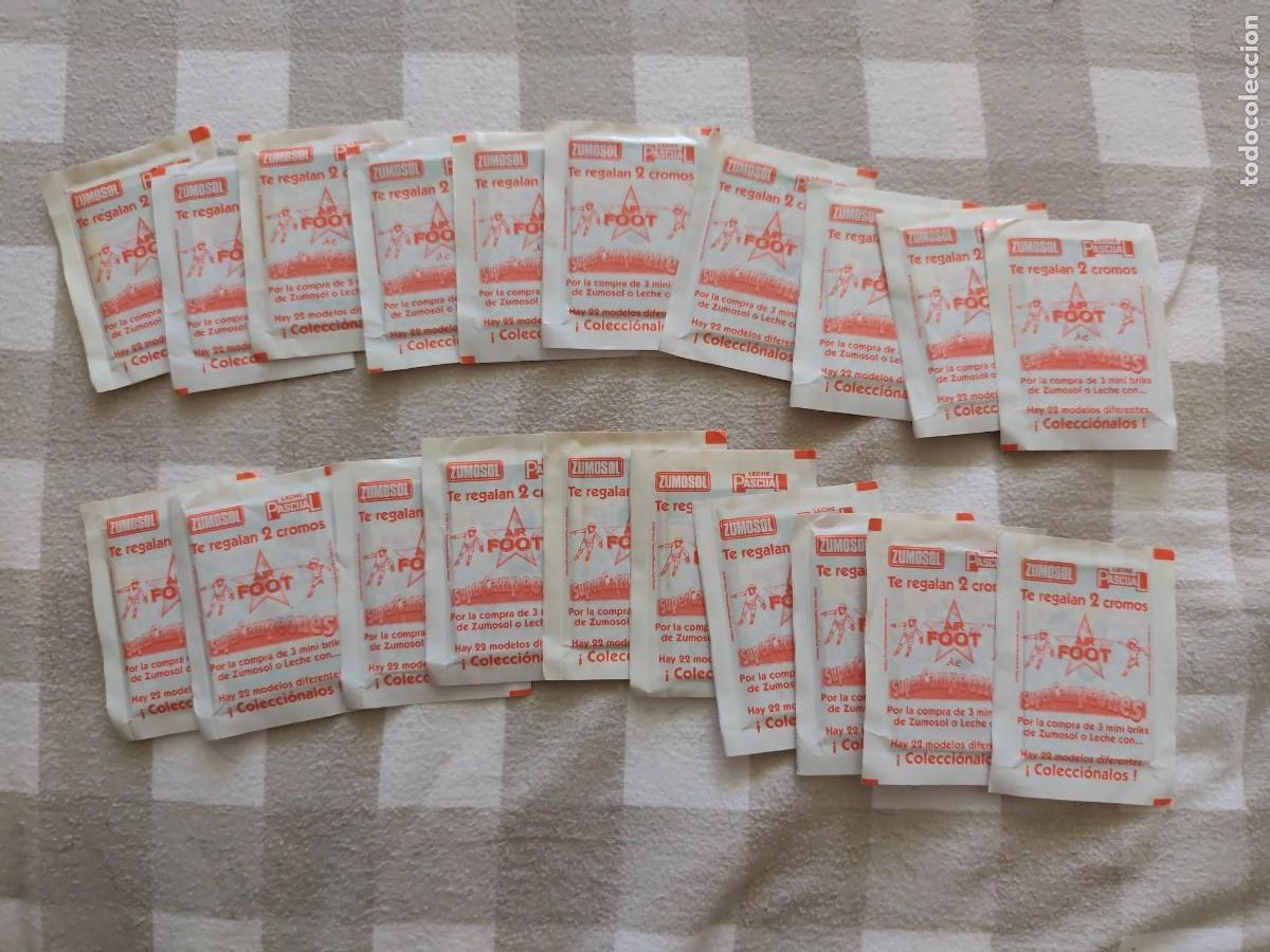 Coleccionismo Cromos antiguos: 40 Sobres cerrados SUPERCAMPEONES AIR FOOT PROMOCIONAL PASCUAL ZUMOSOL SUPER CAMPEONES
