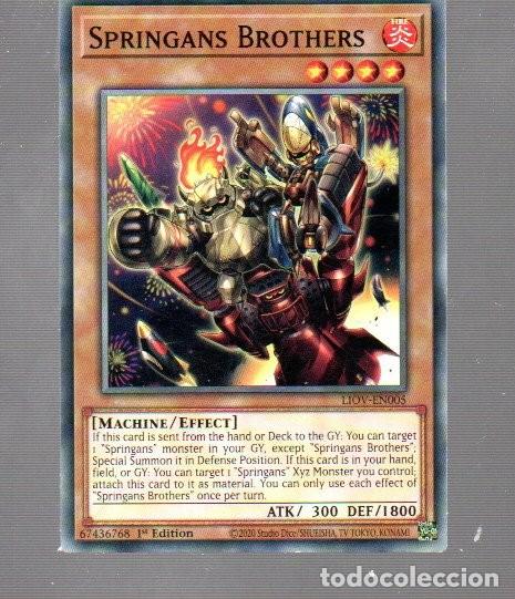 Coleccionismo Cromos antiguos: CROMO KONAMI YU-GI-OH SPRING AND BROTHERS EN 005 DEL A&Ntilde;O 2020