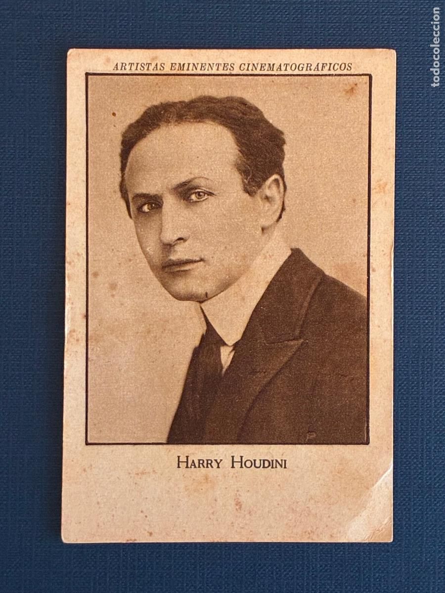 Coleccionismo Cromos antiguos: HARRY HOUDINI - CROMO NUM.20 SERIE VII - ARTISTAS EMINENTES CINEMATOGRAFICOS - MUY DIFICIL