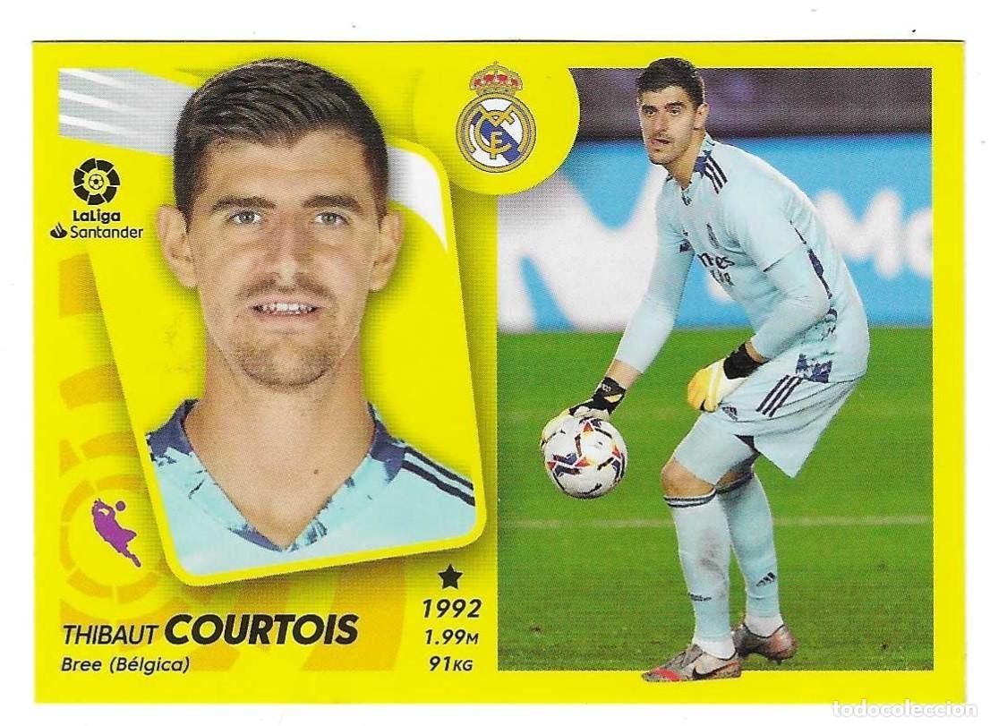 Coleccionismo Cromos antiguos: Cromos F&uacute;tbol. Ediciones Este a&ntilde;o 2021-22. Real Madrid n&ordm; 5. Courtois. ref. 21este-21rmadrid5