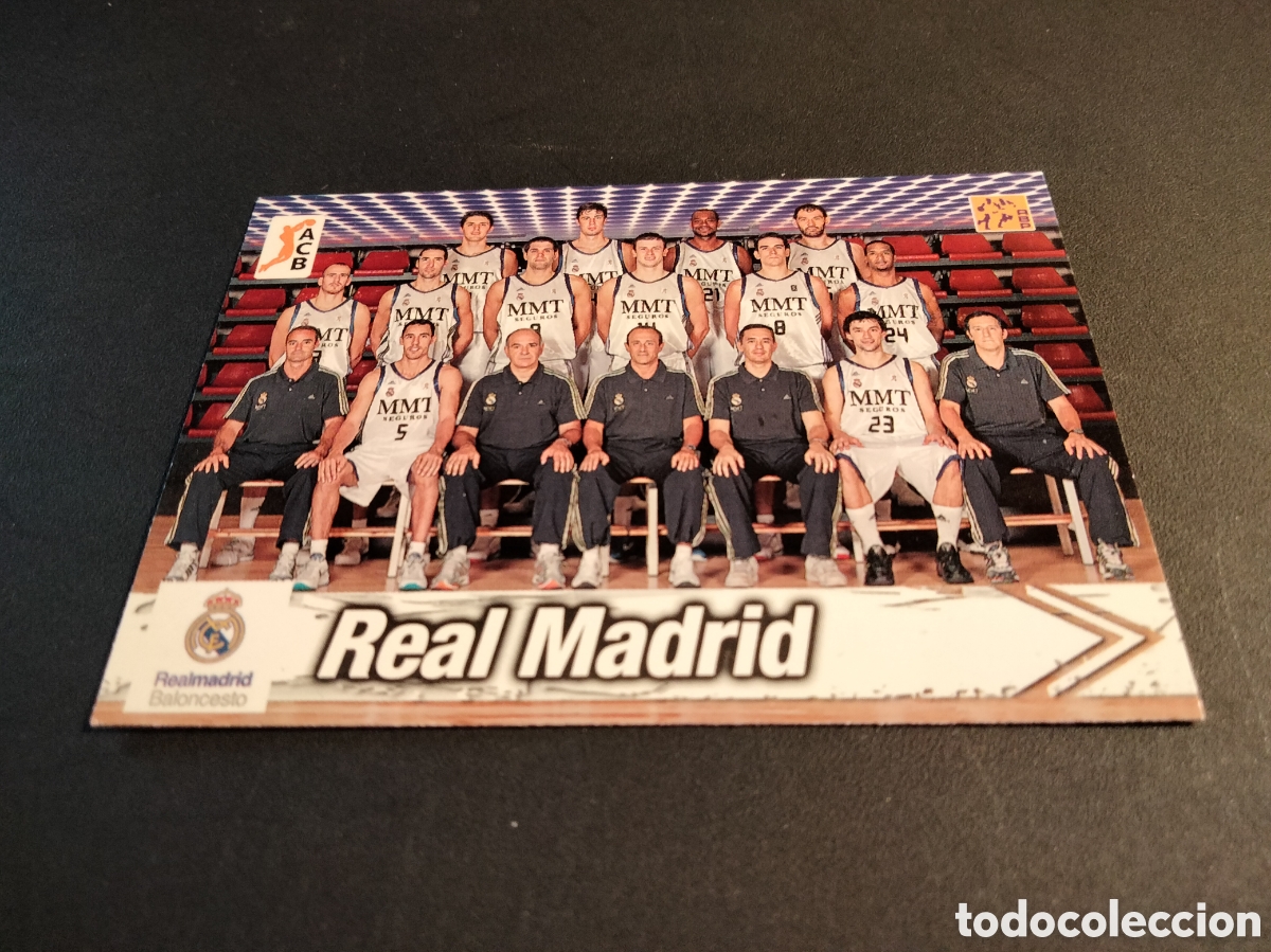 Colecionismo Cromos antigos: EQUIPO # 272 REAL MADRID BALONCESTO ACB LIGA 2010/11 PANINI