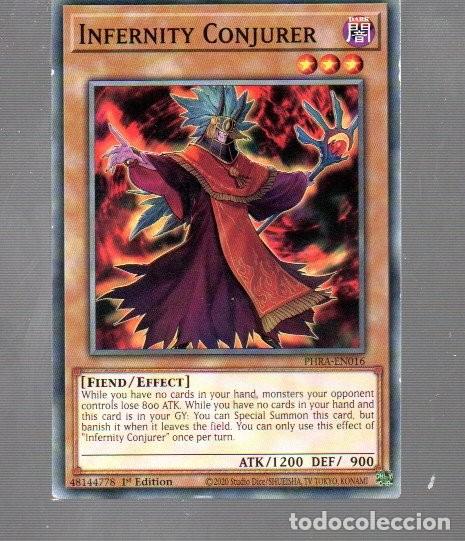 Coleccionismo Cromos antiguos: CROMO KONAMI YU-GI-OH INFERNITY CONJURER EN 016 DEL A&Ntilde;O 2020