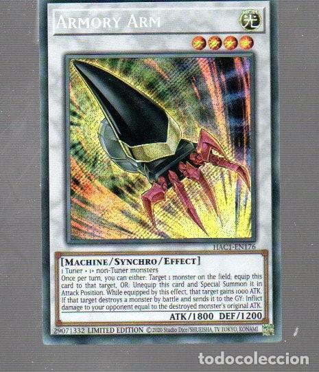 Coleccionismo Cromos antiguos: CROMO KONAMI YU-GI-OH ARMORY ARM EN 176 DEL A&Ntilde;O 2020