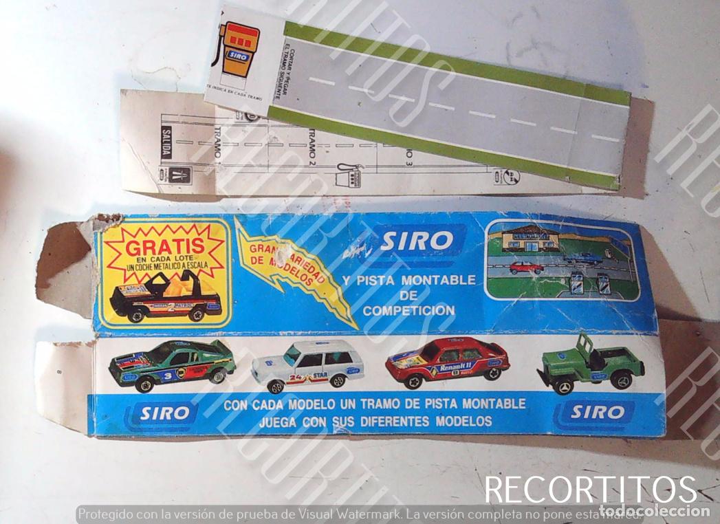 Collectionnisme Cartes &agrave; collectionner anciennes: GARAGE SIRO CAJA PROMOCIONAL DE LAS GALLETAS SIRO CON CARRETERA Y PARKING GARAGE A&Ntilde;OS 80