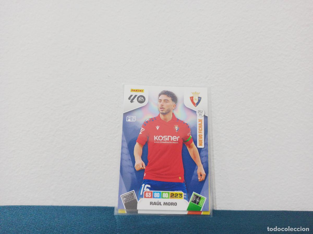 Collectionnisme Cartes &agrave; collectionner anciennes: 252 BIS NUEVO FICHAJE RA&Uacute;L MORO BASE CA OSASUNA PANINI ADRENALYN XL 25 26