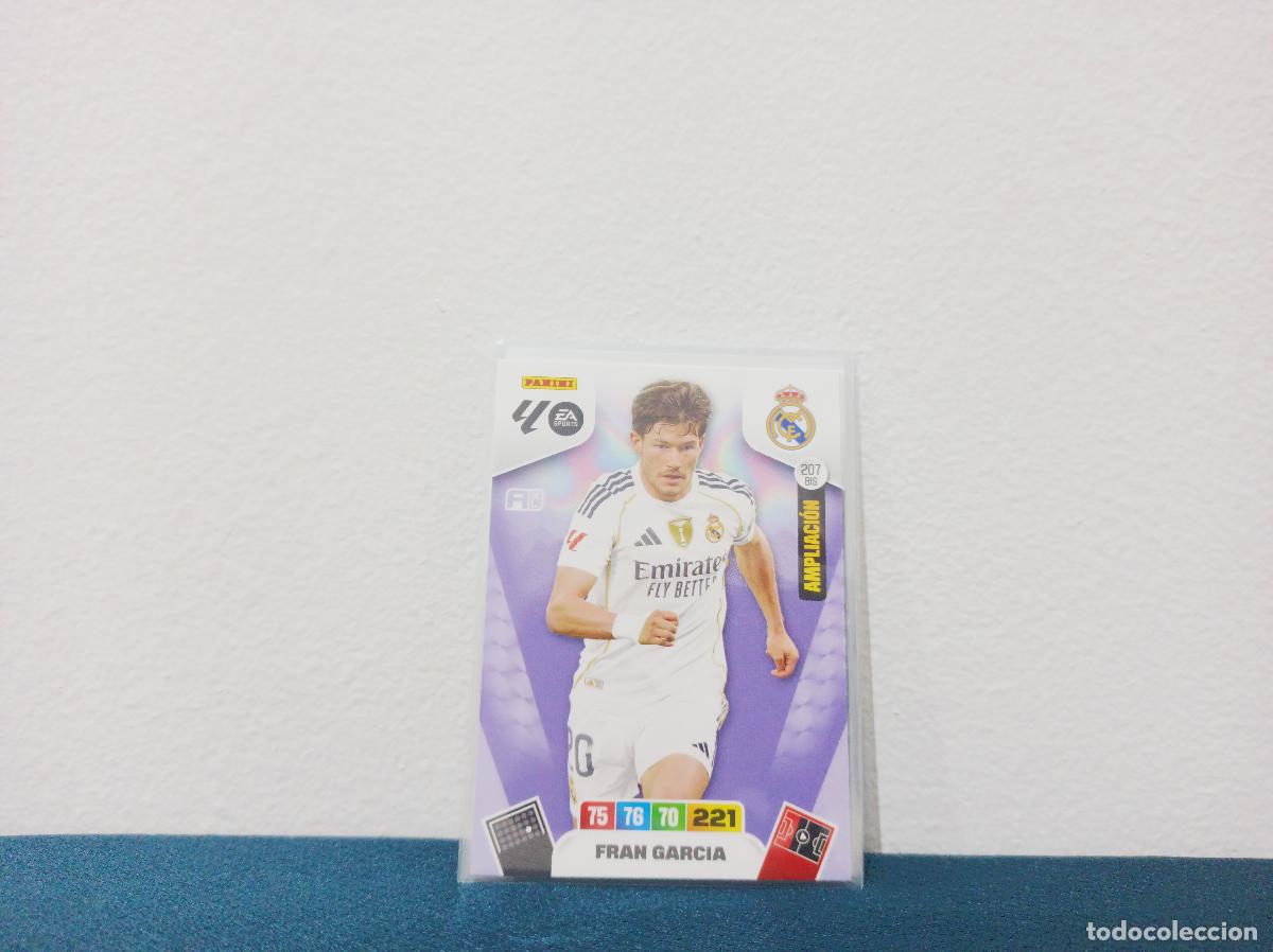 Coleccionismo Cromos antiguos: 207 BIS AMPLIACI&Oacute;N FRAN GARC&Iacute;A BASE REAL MADRID PANINI ADRENALYN XL 25 26