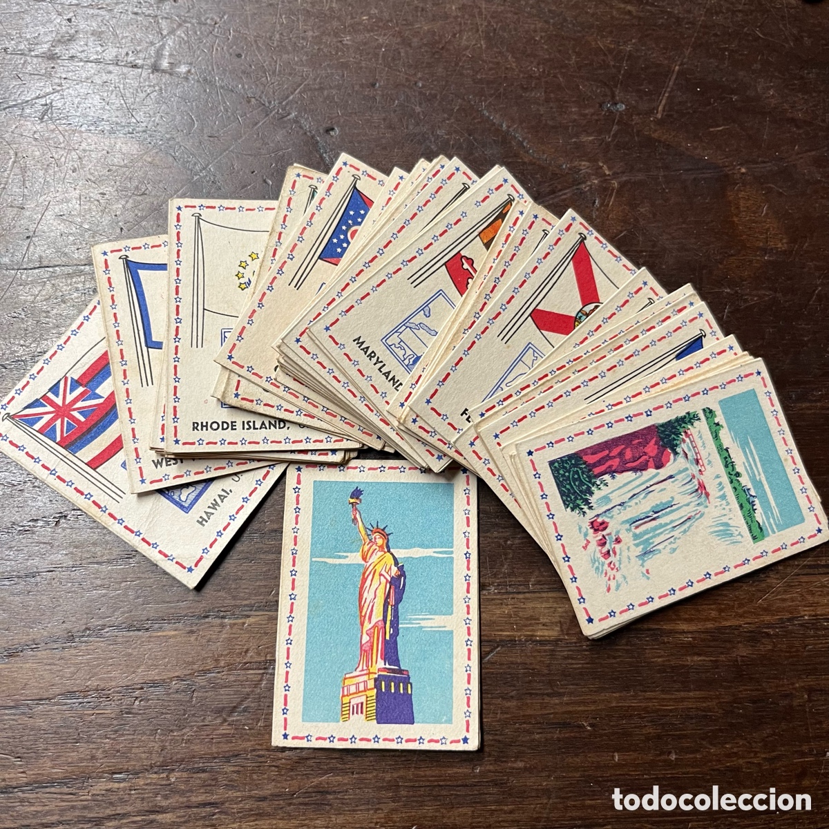 Coleccionismo Cromos antiguos: 42 cromos diferentes, Estados Unidos de Norteam&eacute;rica de cigarrillos Cumbre