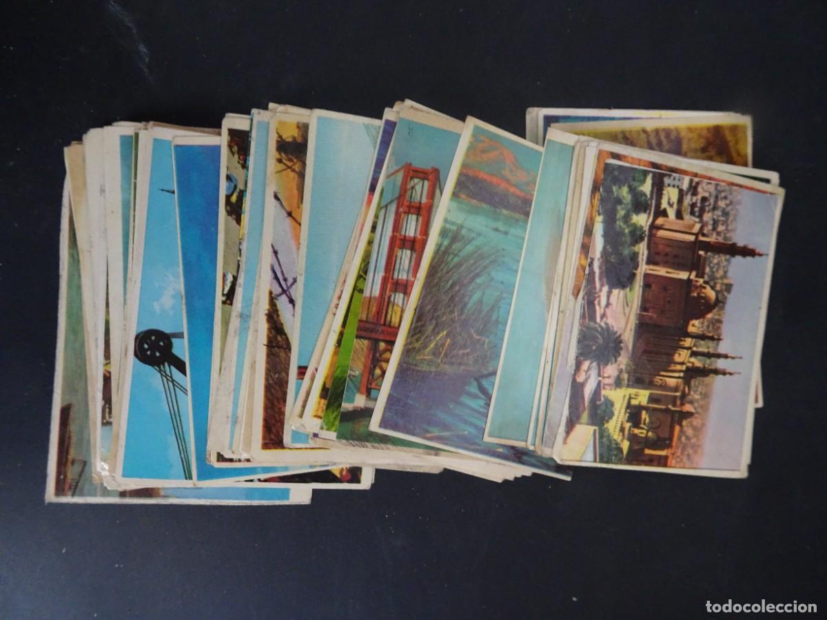 Coleccionismo Cromos antiguos: LOTE DE 70 ANTIGUOS CROMOS LA VUELTA AL MUNDO CON BIMBO, VER FOTOS
