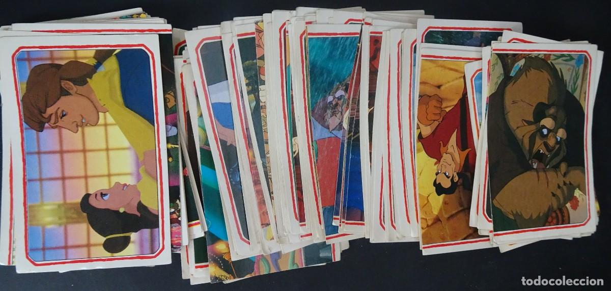 Coleccionismo Cromos antiguos: LOTE DE 100 CROMOS ,LA BELLA Y LA BESTIA, PANINI, DISNEY, VER FOTOS