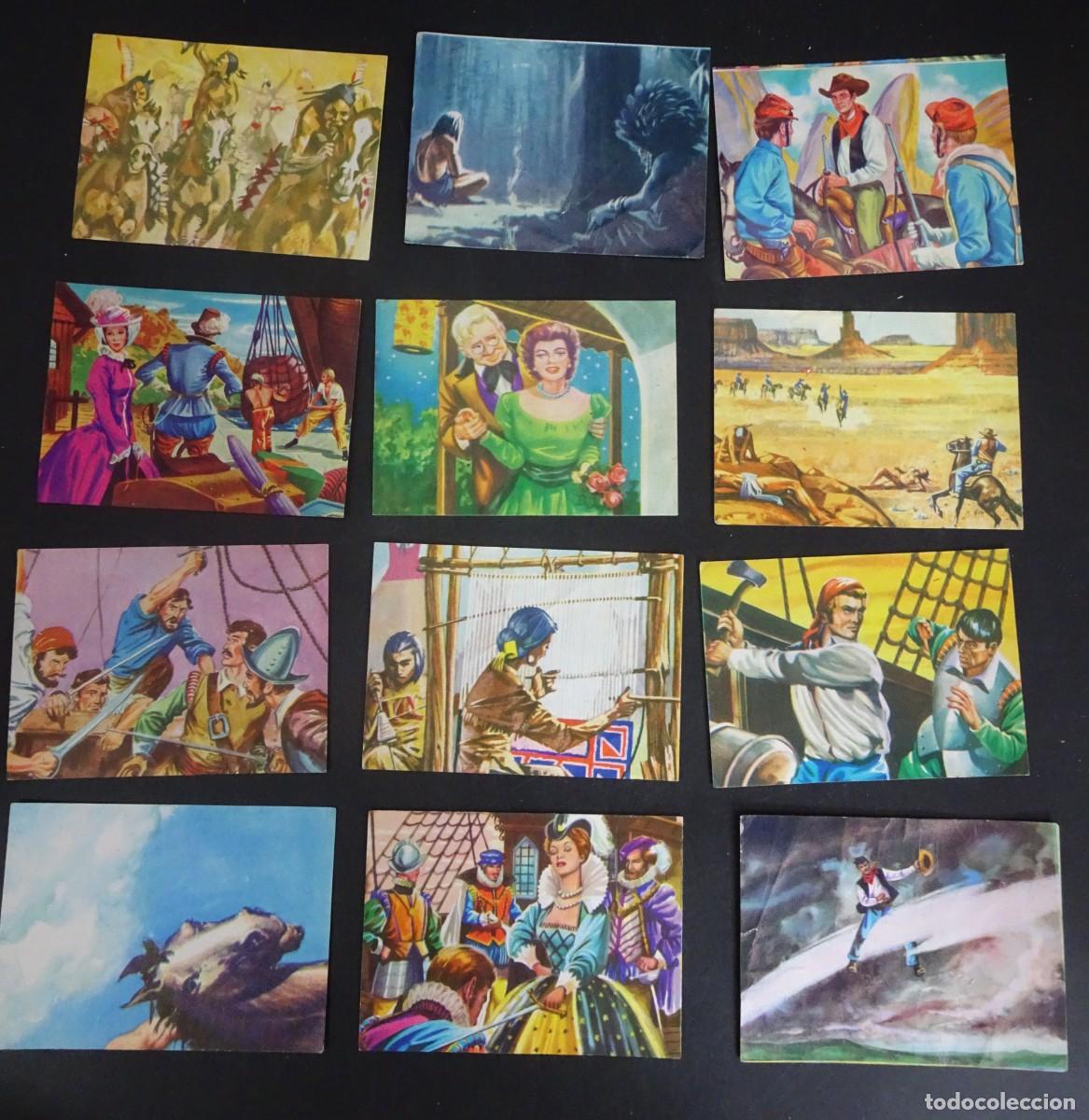 Coleccionismo Cromos antiguos: LOTE 12 ANTIGUOS CROMOS, COLECCI&Oacute;N OESTE, REFRESCOS RUMBO, ED FHER, VER FOTOS
