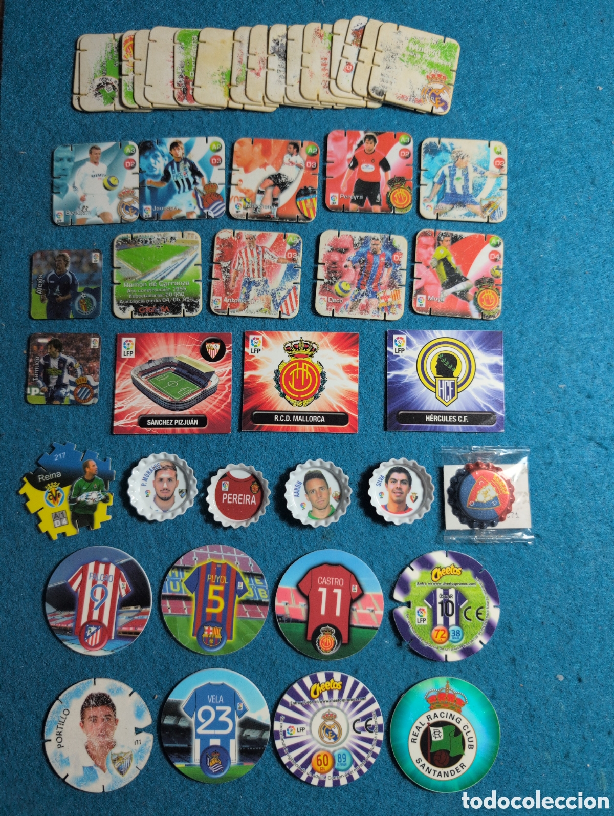 Coleccionismo Cromos antiguos: Cheetos, grefusa futbol 28 piezas