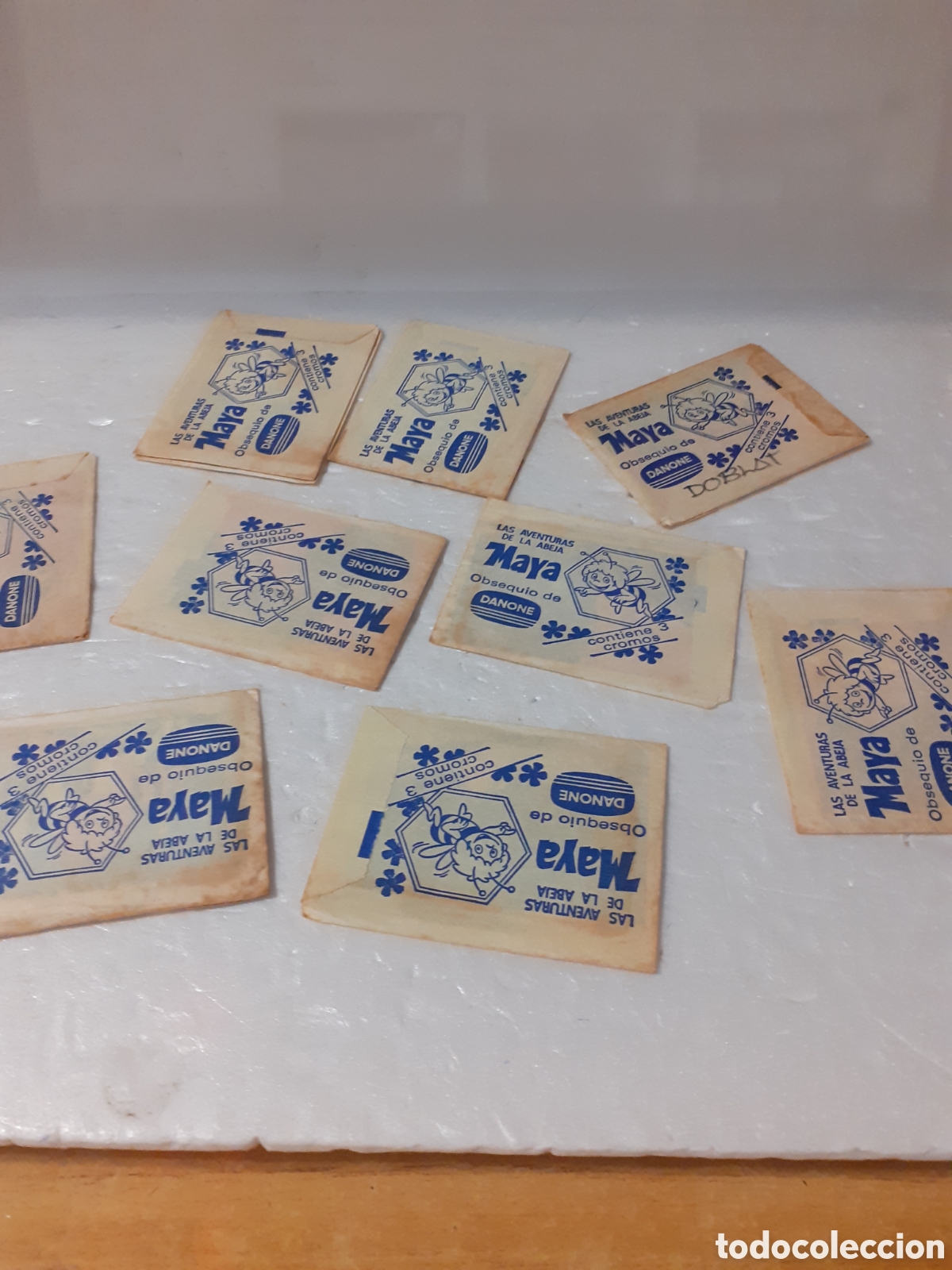 Coleccionismo Cromos antiguos: DANONE LAS AVENTURAS DE LA ABEJA MAYA 10 SOBRES SIN ABRIR