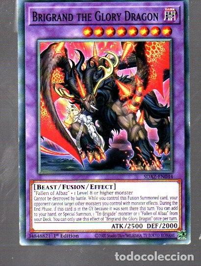 Coleccionismo Cromos antiguos: CROMO KONAMI YU-GI-OH BRIGRAD THE GLORY DRAGON EN 044 DEL A&Ntilde;O 2020
