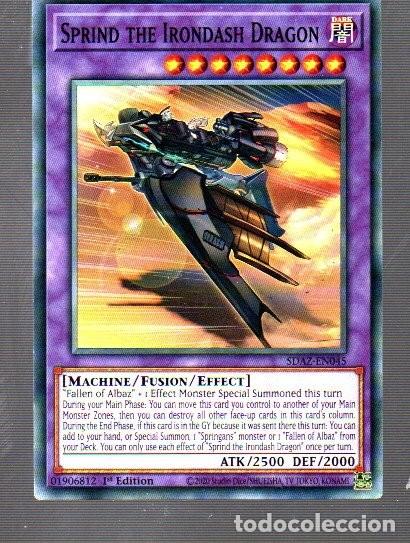 Coleccionismo Cromos antiguos: CROMO KONAMI YU-GI-OH SPRIND HE TRONDASH DRAGON EN 045 DEL A&Ntilde;O 2020