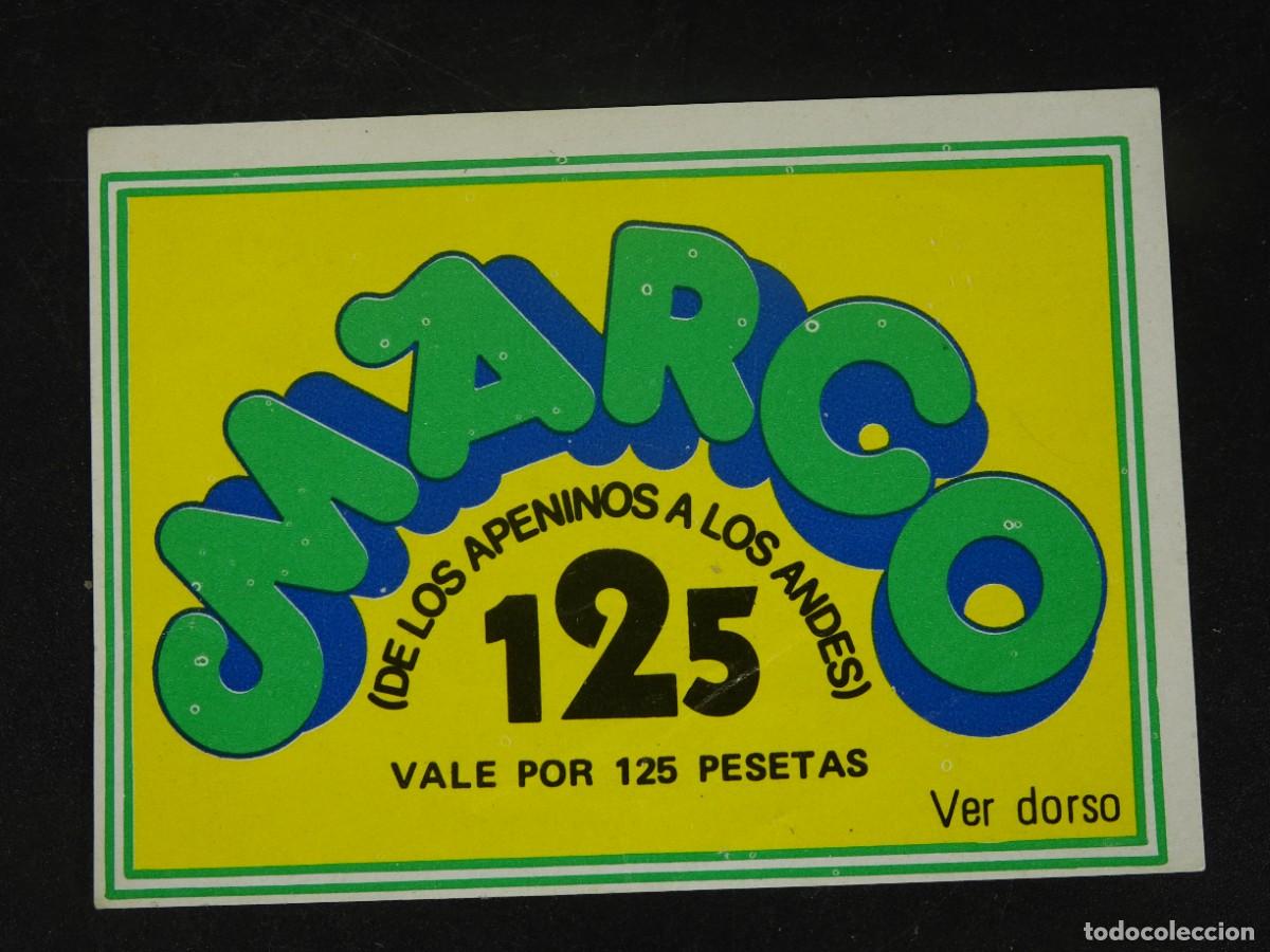 Coleccionismo Cromos antiguos: CROMO DANONE, VALE 125 PESETAS, MARCO DE LOS APENINOS A LOS ANDES, SIN PEGAR, VER FOTOS