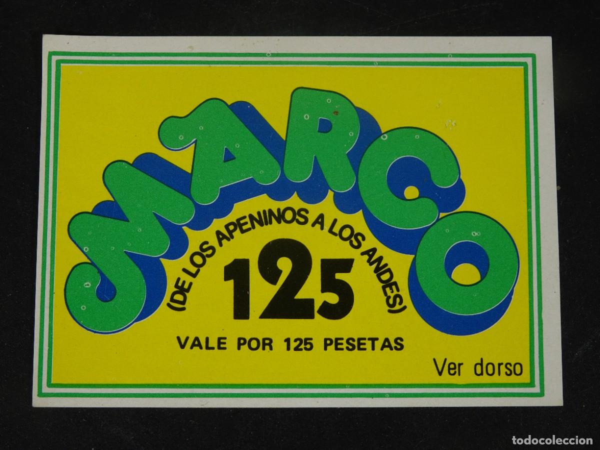 Coleccionismo Cromos antiguos: CROMO DANONE, VALE 125 PESETAS, MARCO DE LOS APENINOS A LOS ANDES, SIN PEGAR, VER FOTOS