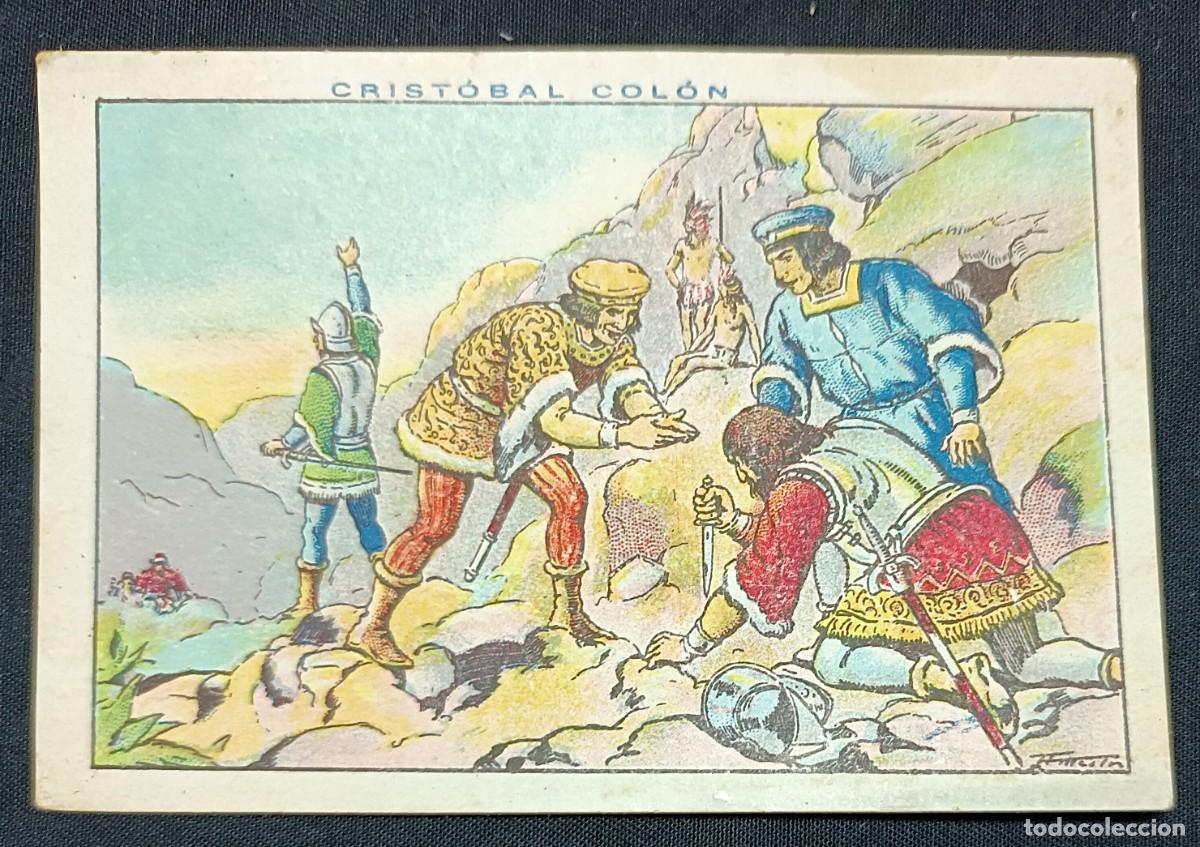 Coleccionismo Cromos antiguos: CROMO CRIST&Oacute;BAL COL&Oacute;N N&ordm; 122.CHOCOLATES JUNCOSA