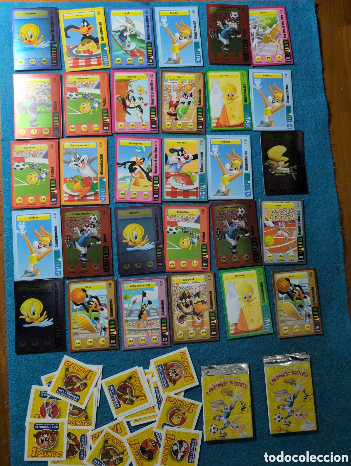 Coleccionismo Cromos antiguos: Las cartas de los Looney tunes
