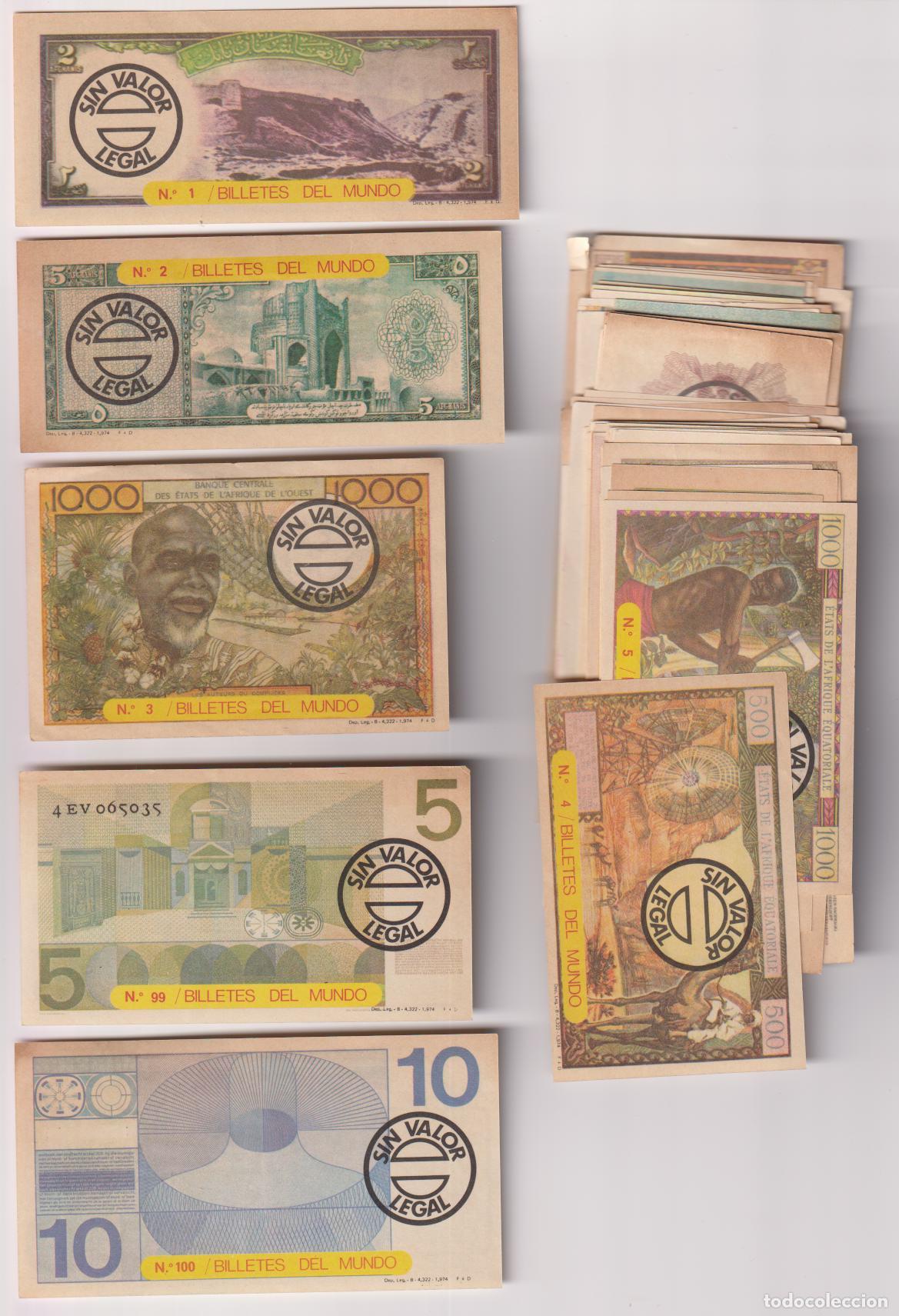 Coleccionismo Cromos antiguos: COLECCI&Oacute;N BILLETES DEL MUNDO &ndash; COLECCI&Oacute;N COMPLETA DE 242 CROMOS &ndash; ED.ESTE &ndash; 1974