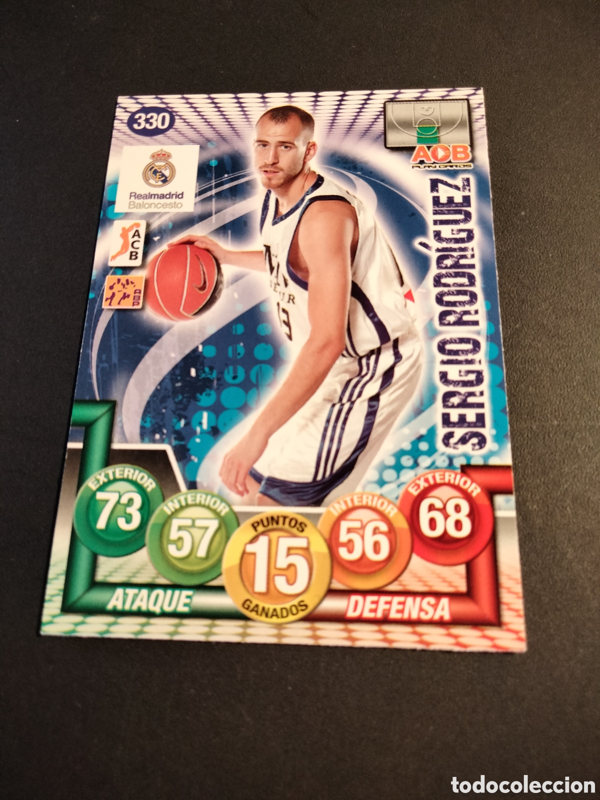 Coleccionismo Cromos antiguos: SERGIO RODR&Iacute;GUEZ # 330 BASE REAL MADRID BALONCESTO LIGA 2010/11 PANINI