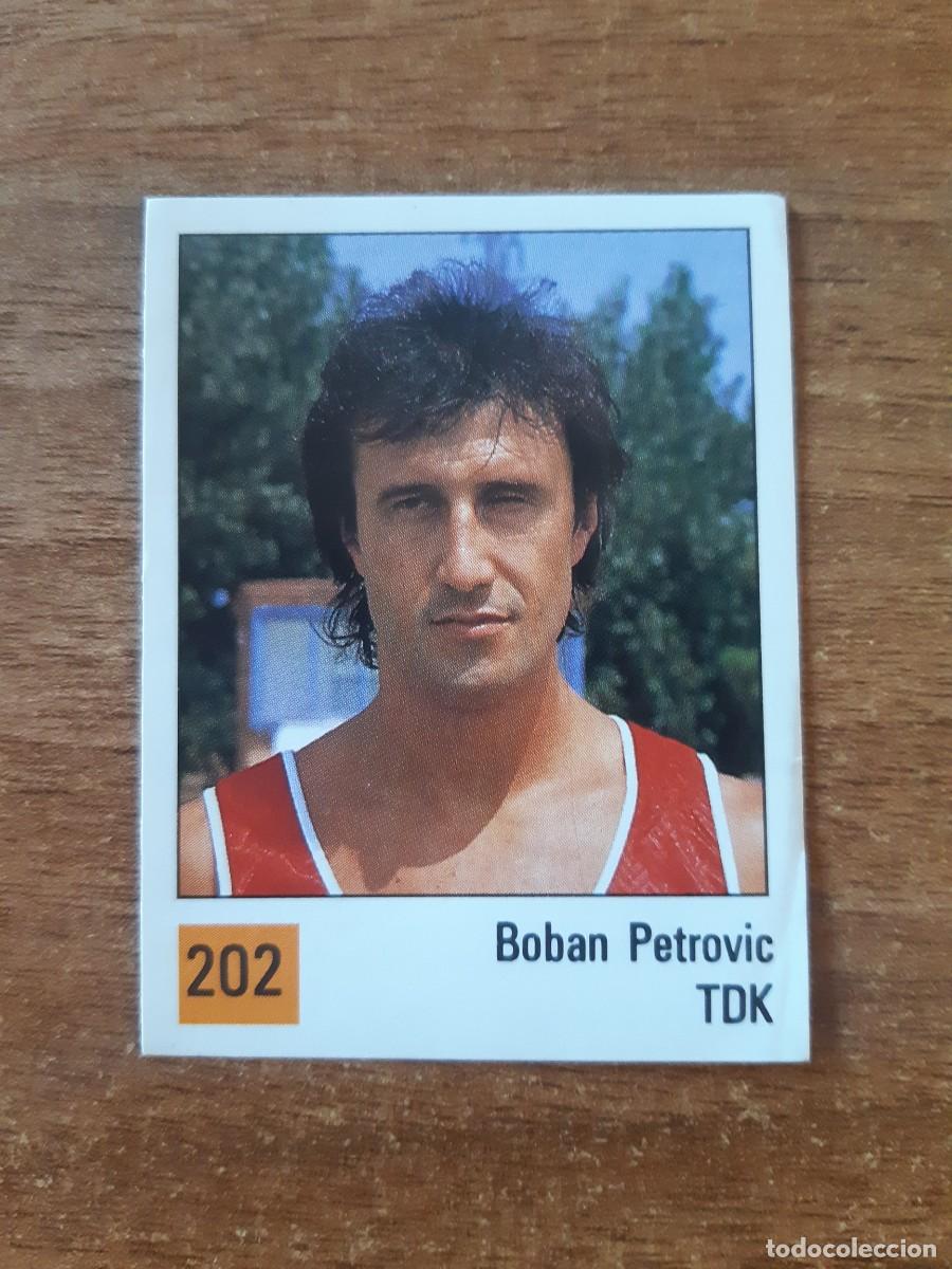 Coleccionismo Cromos antiguos: N&deg;202 BOBAN PETROVIC TDK MANRESA LIGA ACB 1990 PANINI BASKET 90. NUNCA PEGADO, SIN PEGAR