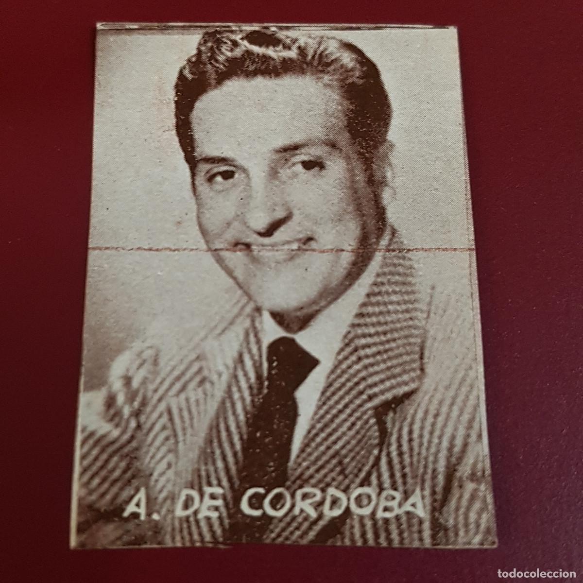 Coleccionismo Cromos antiguos: HISPANO AMERICANA - ARTISTAS DE CINE 1962 - 62 - A DE CORDOBA - NUNCA PEGADO
