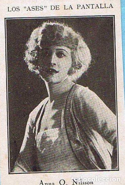 Coleccionismo Cromos antiguos: CROMOS SUELTOS. LOS ASES DE LA PANTALLA. ANNA Q. NILSSON, 1920'S.